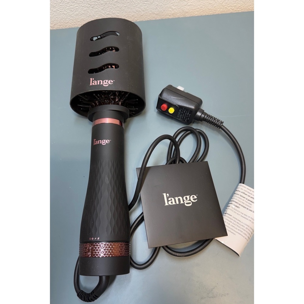 NEW L'ange Le Volume Hair Dryer Brush 2-in-1 Hot Air Brush 1000W Black Rose Gold
